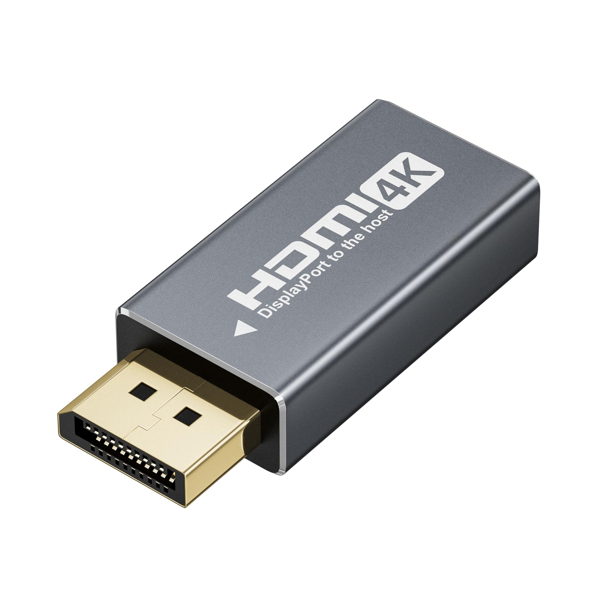 DisplayPort to HDMI Adapter 4K@60Hz, Unidirectional Male Display Port to Female HDMI Monitor Converter,Supports 4K@60Hz,4K@30Hz 2K@60Hz,1080P@120Hz,