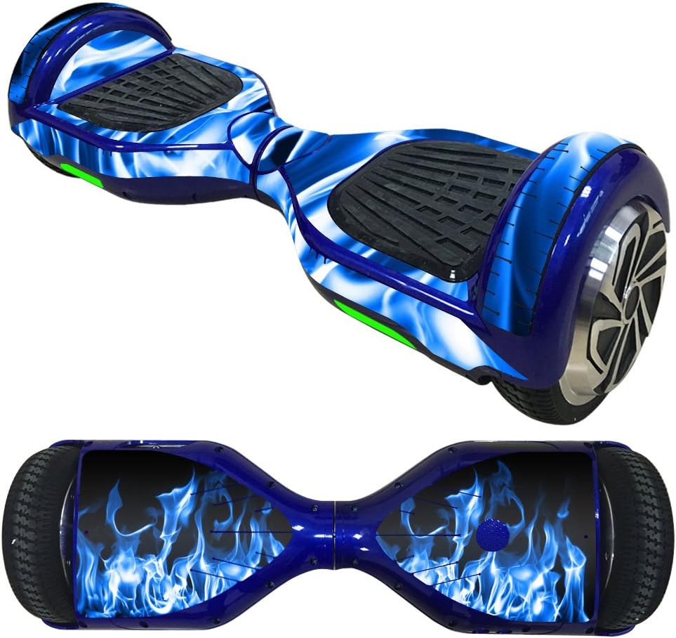 Self Balancing Scooter Sticker,Skin Compatible with Hoverboard Scooter,Hoverboard Vinyl Decal wrap Cover,Smart Hover Scooter Protective Skin Wrap,Easy to Apply and Remove (Blue)
