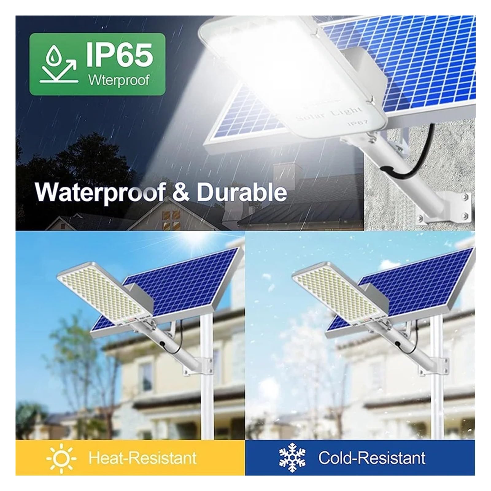 Luces Solares Led Exterior Jardin, Luz Solar Led de 250W for exteriores, farola Solar impermeable for jardín, de atardecer a amanecer con Control remoto, lámpara Solar de pared IP65 para Garajes, Cami
