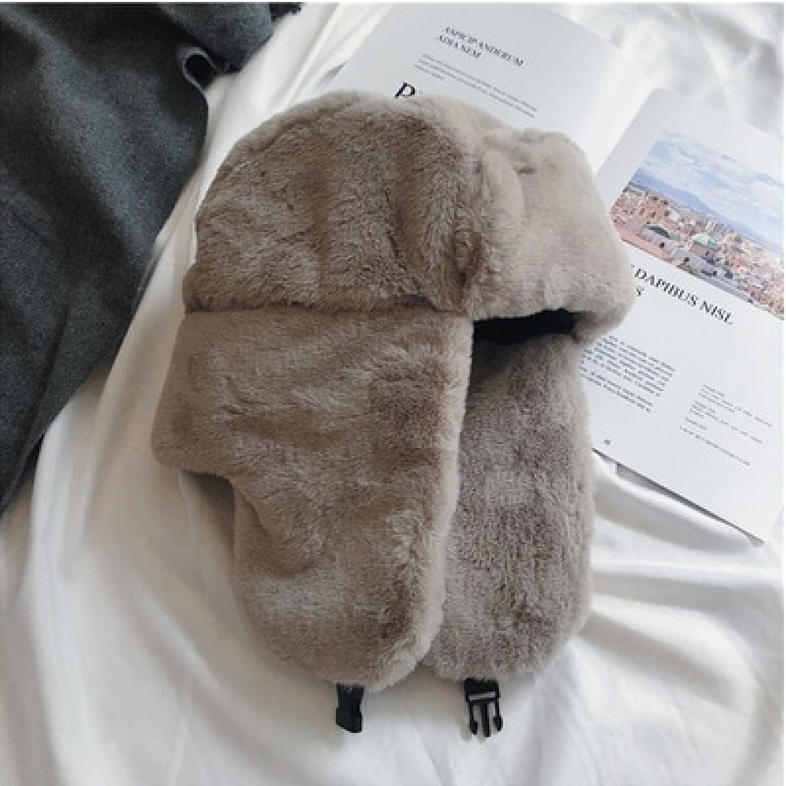 DEPAJARussian Hat Women's Hat Winter Hat Ushanka Hat for Female Thicken Cold Cap Bomber Hat Hat Warm Hat Pilot Cap Hat with Earflaps