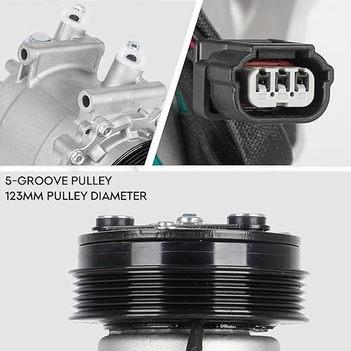 Miniatura 7 de Nuevo compresor de aire acondicionado de CA con embrague para Honda Fit 2009-2014 1.5L, 140920C, 97579,98579, para CO11312C