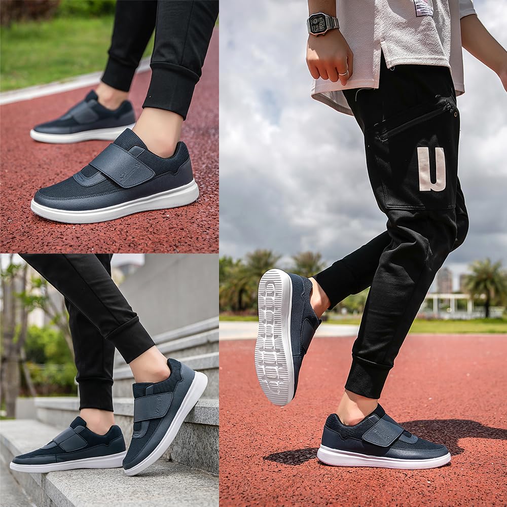 Scarpe Leggere Scarpe da Ginnastica Ortopediche Scarpe da Passeggio Regolabili Extra Larghe per Anziani Edema Piedi Gonfi Pollice Valgo Memory Foam (A17650)