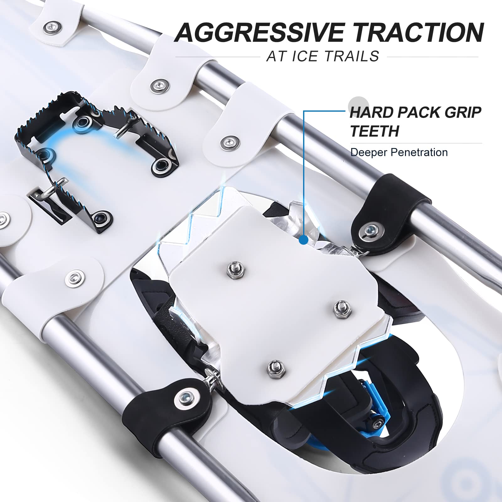 Amazon | Odoland 4-In-1軽量スノーシューセット アルミスノーシュー