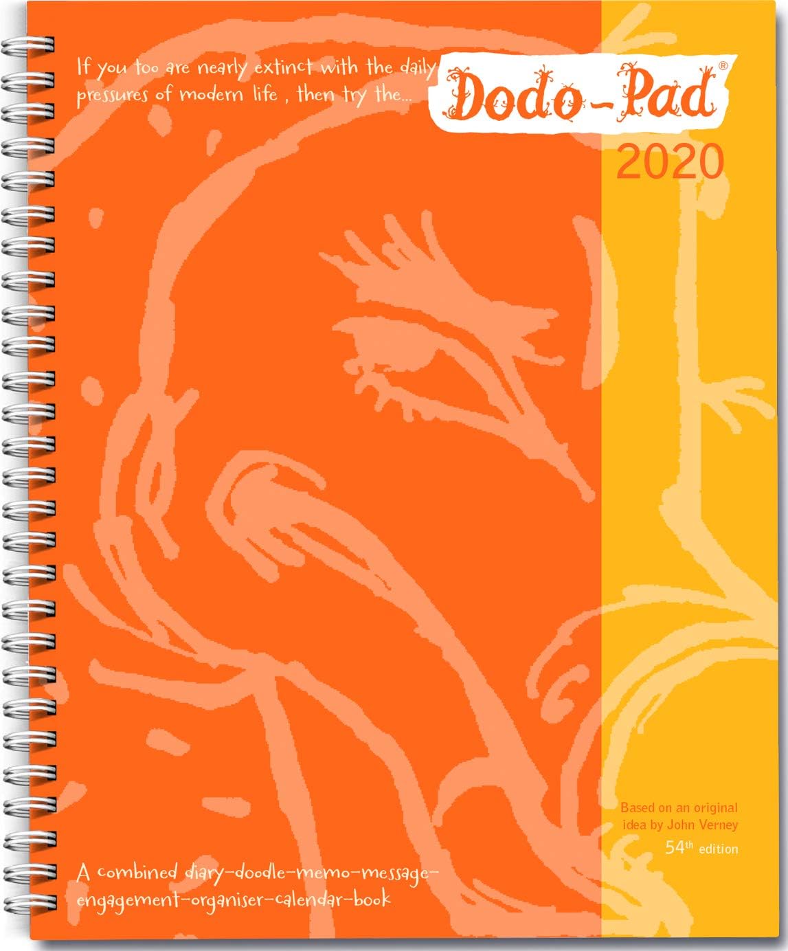 Dodo Pad Original Desk Diary 2020 - Week to View Calendar Year Diary: A Family Diary-Doodle-Memo-Message-Engagement-Organiser-Calendar-Book with room for up to 5 people's appointments/activities