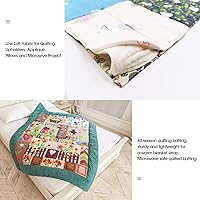 Vista 6 de Zipcase Bateo de algodón natural suave y cálido de 47 x 59 pulgadas, tamaño Queen para colchas y manualidades