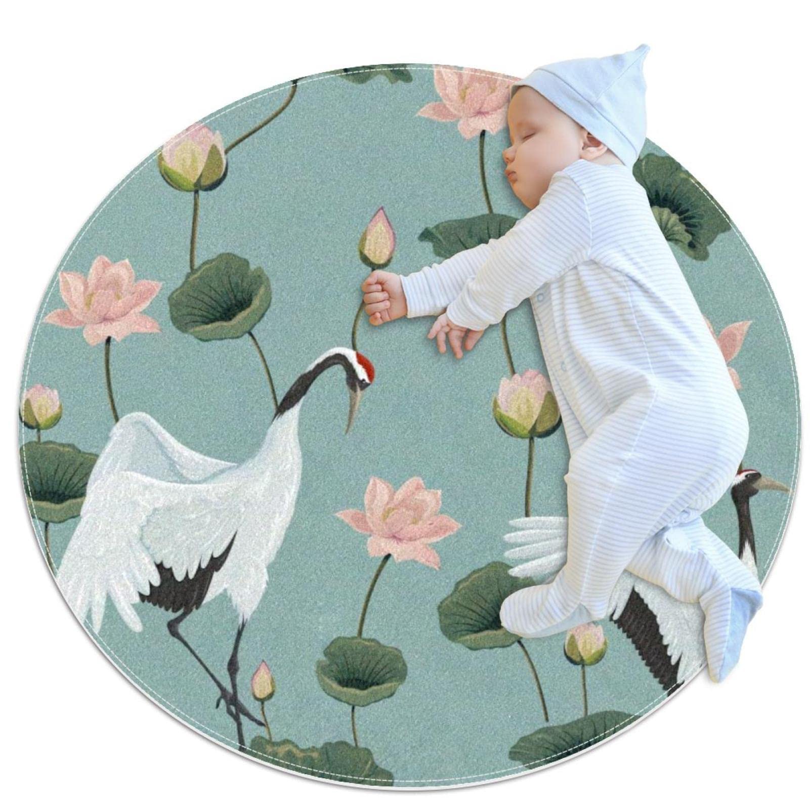 Tapis rond pour enfants et bébé dans la chambre de vos filles ou garçons