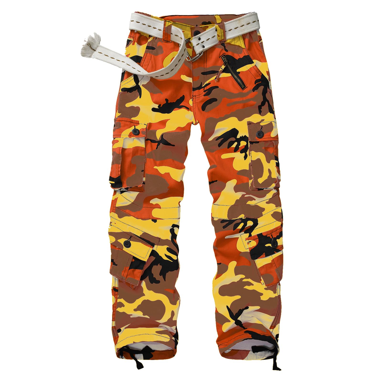 Women's Cotton Casual Military Army Cargo Combat Work Pants with 8 Pocket