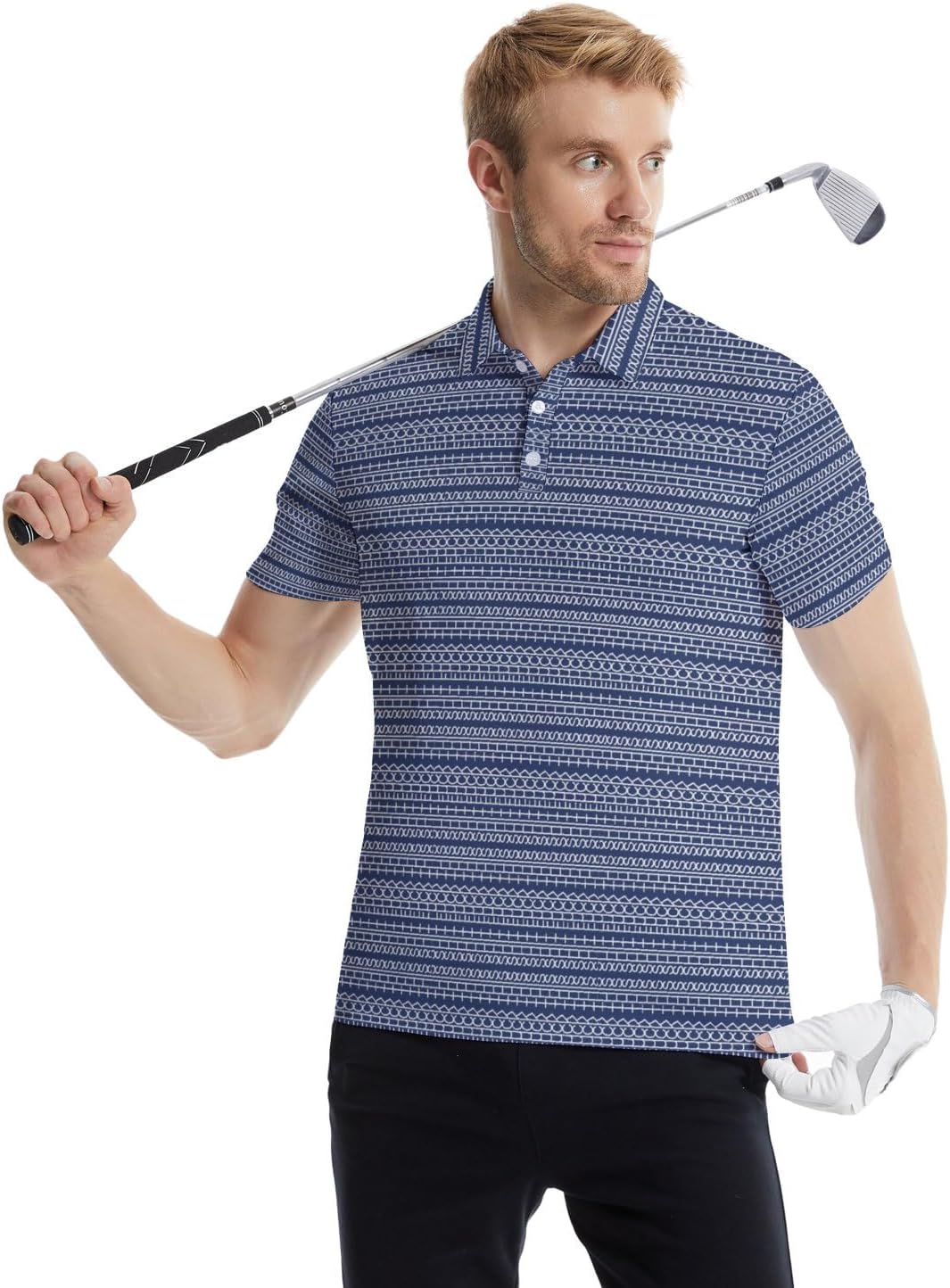 Polo Shirts for Men Moisture Wicking Mens Polo Shirts Patriotic Shirts for Men - Image 4