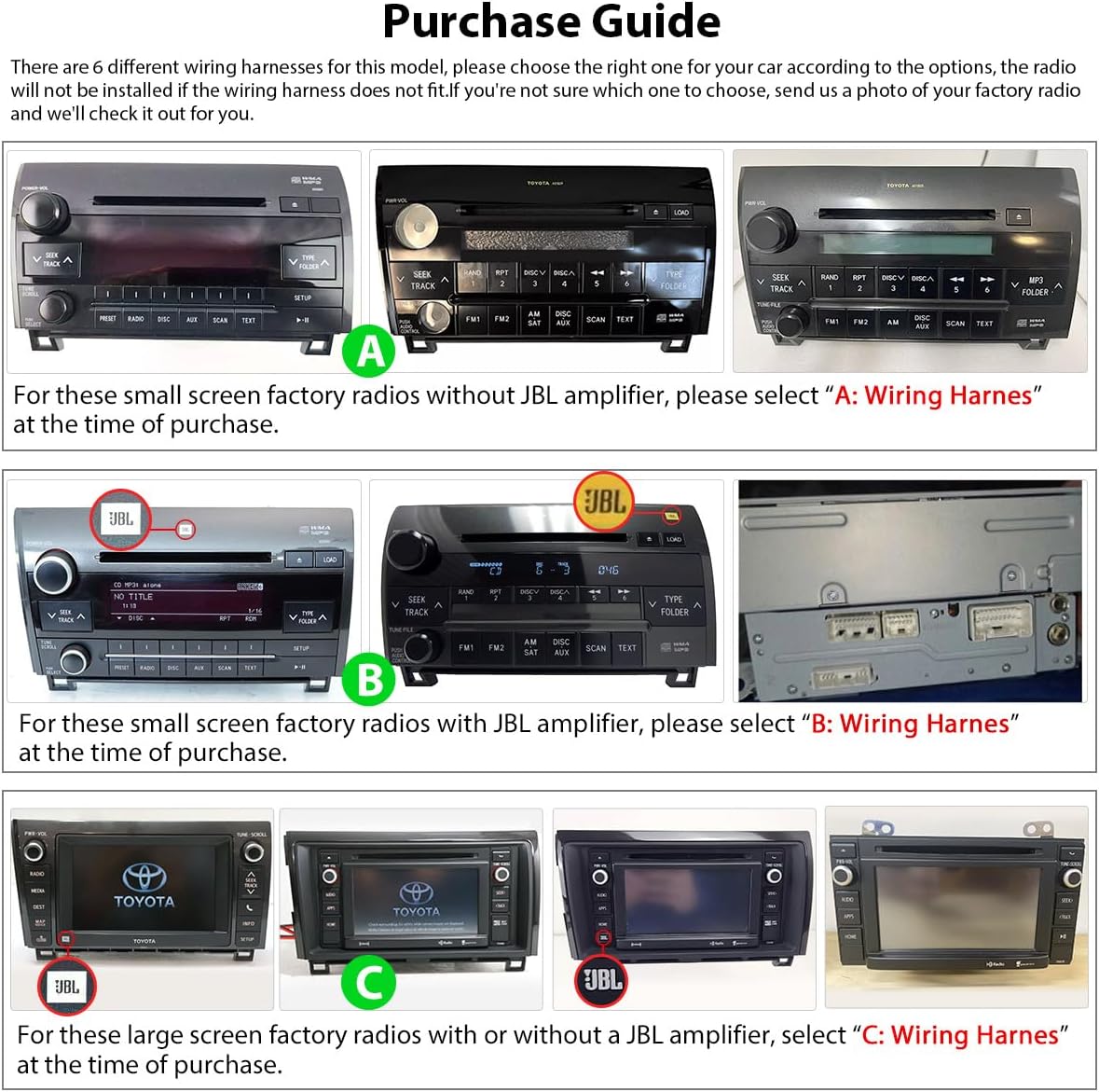 JOYING Car Radio for Toyota Tundra 2007-2013 & Toyota Sequoia 2008-2018 Android 13 Car Stereo 10.1" Touch Screen Plug and Play Head Unit with Carplay & Android Auto, SWC, AM/FM Radio(JY-TT167N4)