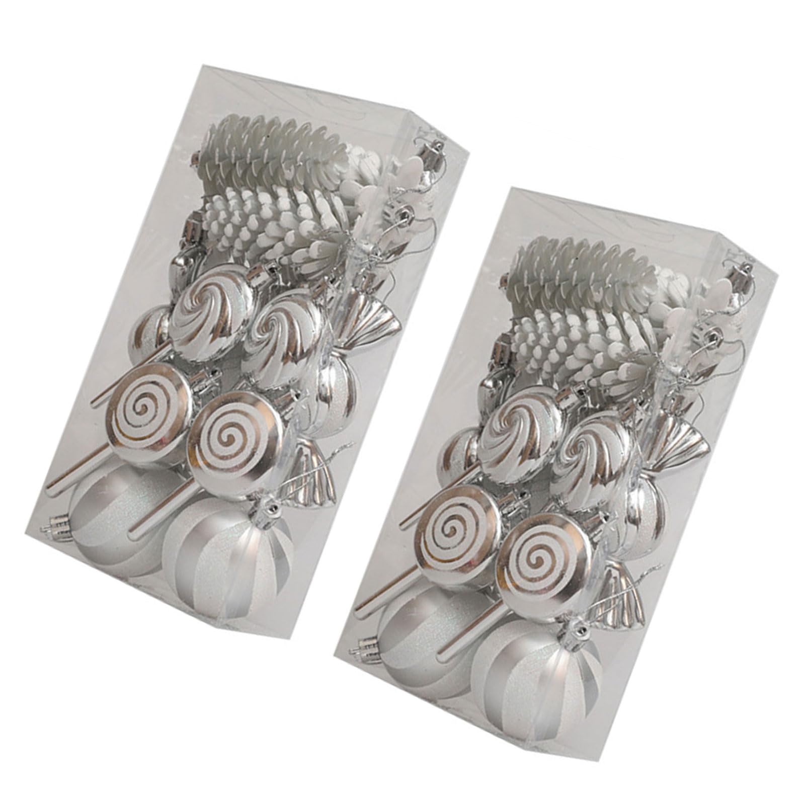 Palline per albero di Natale, ornamento elegante per albero di Natale, da appendere, decorazioni per le vacanze