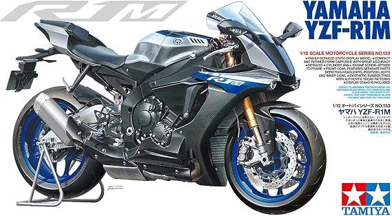 Tamiya 14133 1/12 Yamaha YZF-R1M Motorcycle Plastic Model Kit