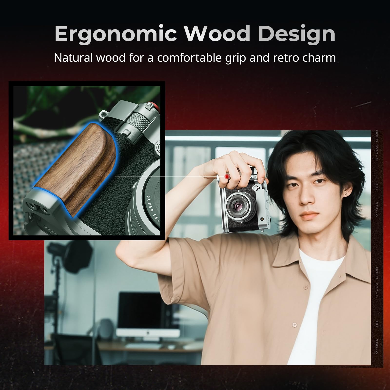 Amazon.com : SMALLRIG Wooden Handgrip for for FUJIFILM GFX100RF+