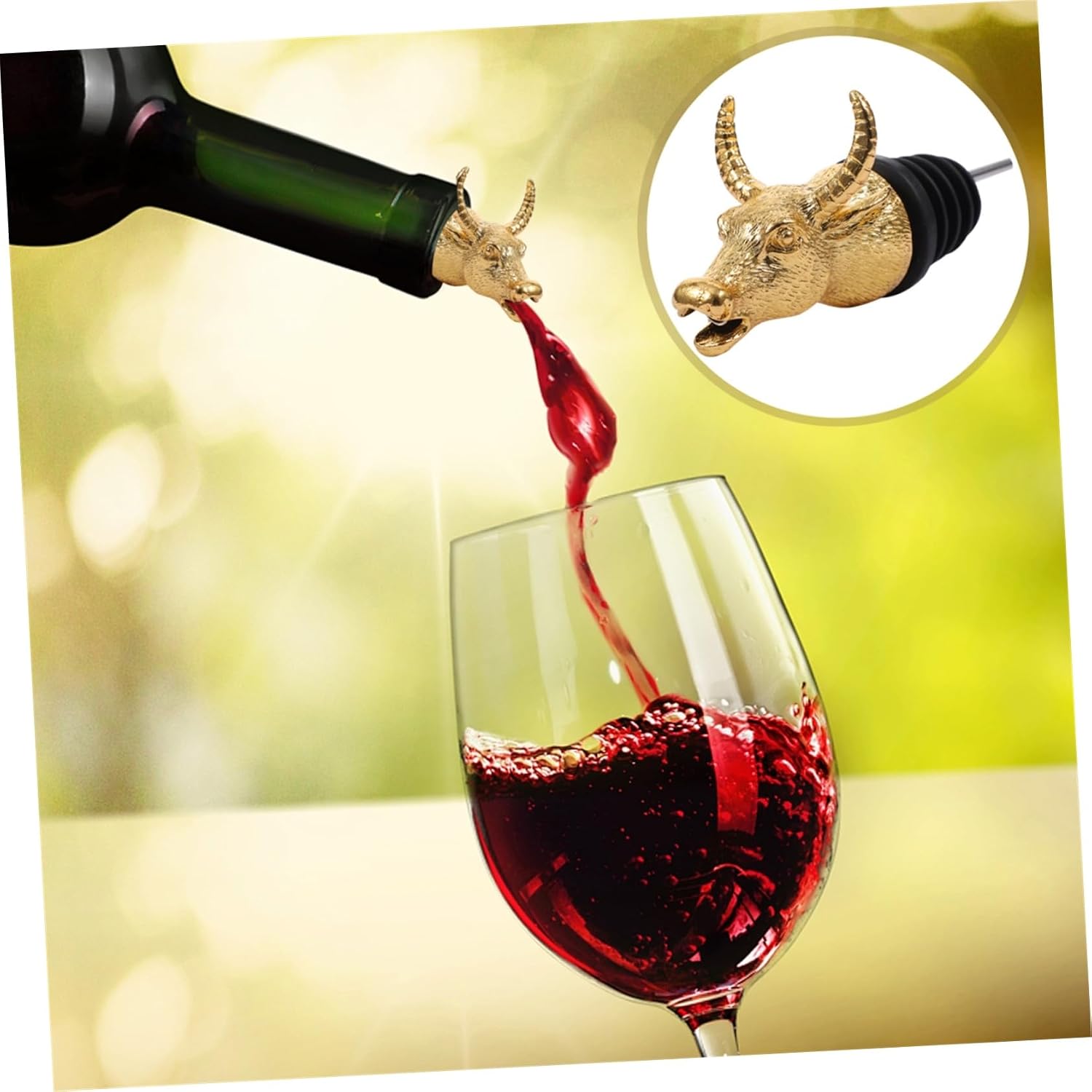 Alipis 1pc Animal-themed Zinc Alloy Wine Pourer Aerator Unique for Effortless Pouring and Aeration of Wine Liquor and Oil Bottles and Easy to Clean