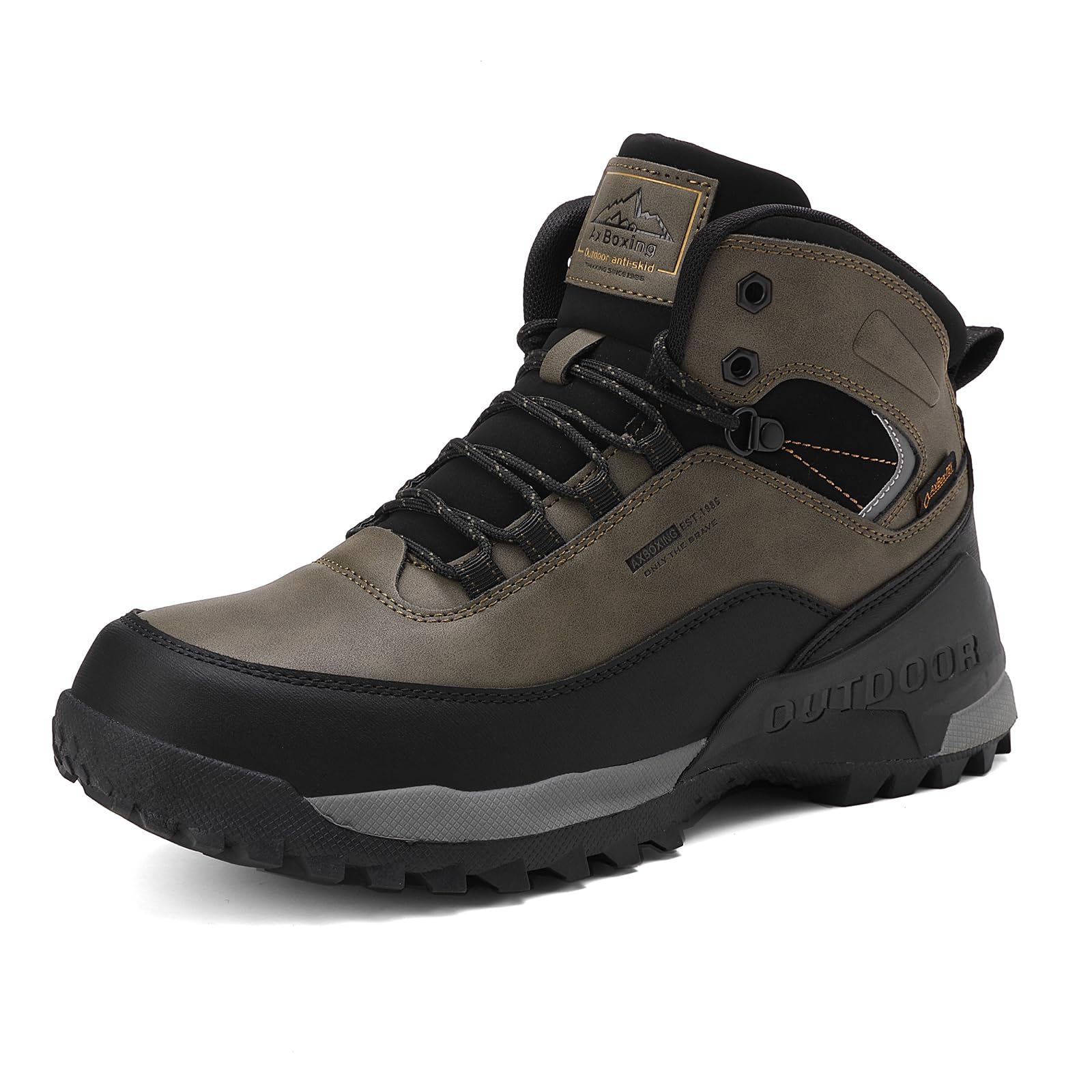 AX BOXING Stivaletti Uomo Scarpe da Trekking Scarponcini Invernali Stivali da Neve Escursionismo Montagna Antiscivolo EU41-46