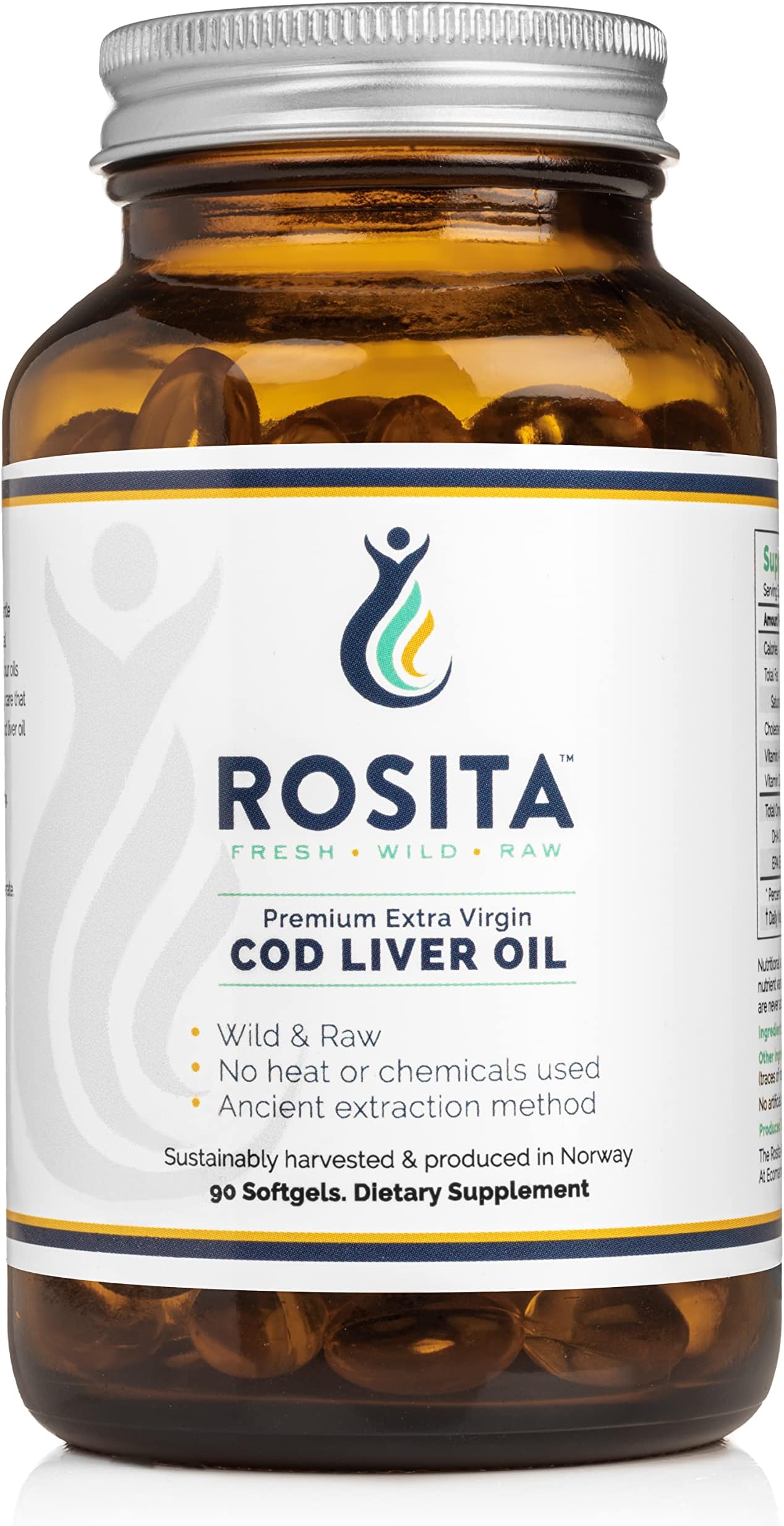 Rosita Extra Virgin Cod Liver Oil Softgels