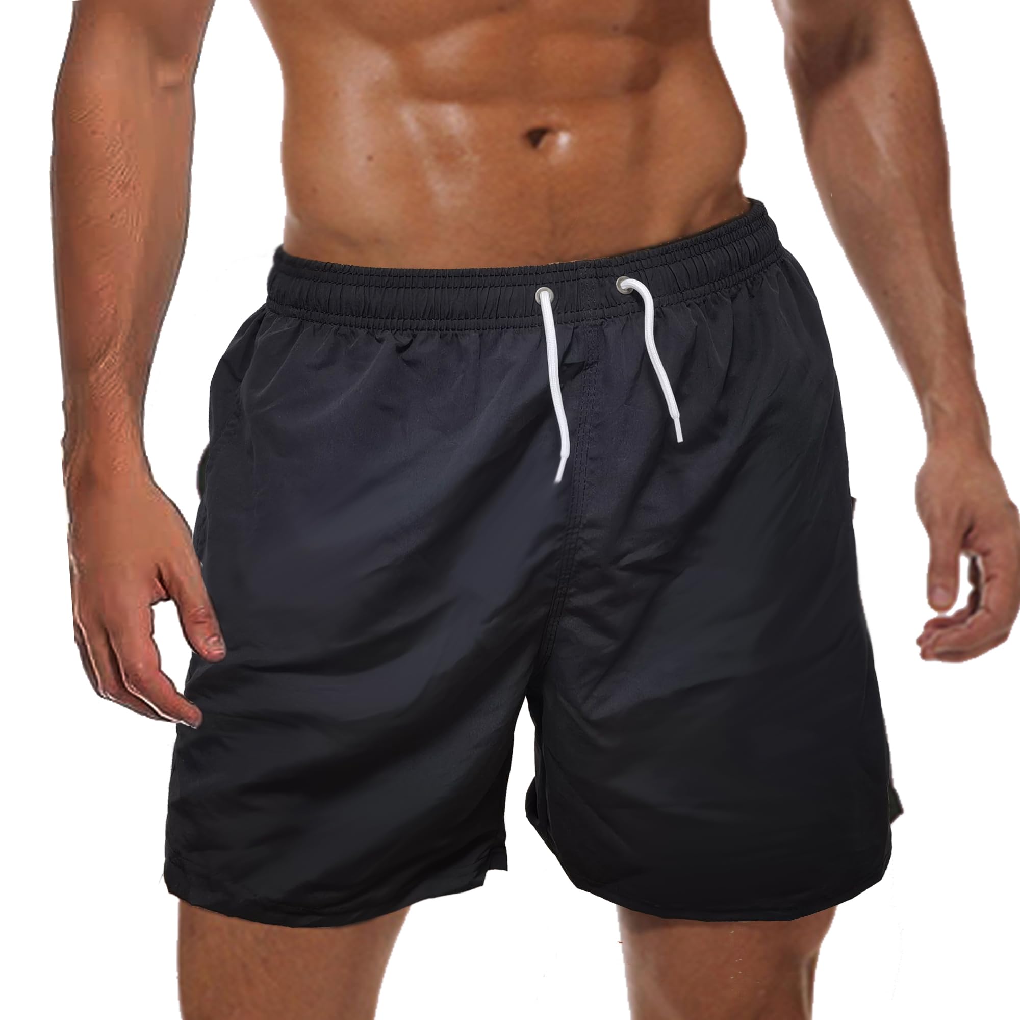 Men's Swim Trunks Quick Dry Swim Shorts,Mesh Layer Beach Swimming Board Shorts Casual Sports Lightweight Swimsuit with Mesh Pockets 5inch