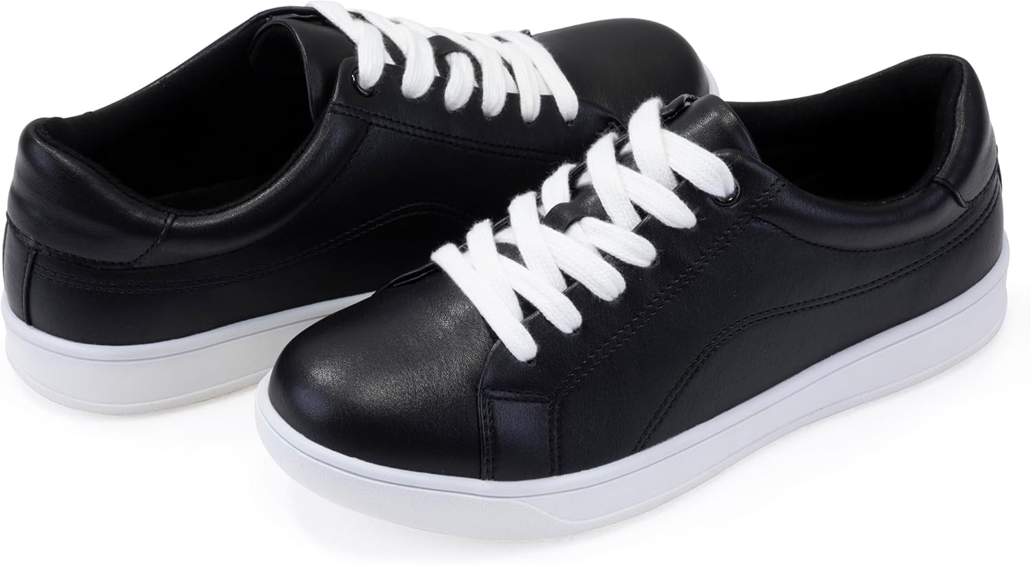 Women's Lace Up Trendy Sneaker Classic Fashion Low Top Walking Shoes - Picture 21 of 109