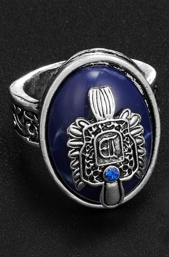 Vintage Vampire Diaries Salvatore Damon Stefan Finger Family Crest Ring For Men - 18