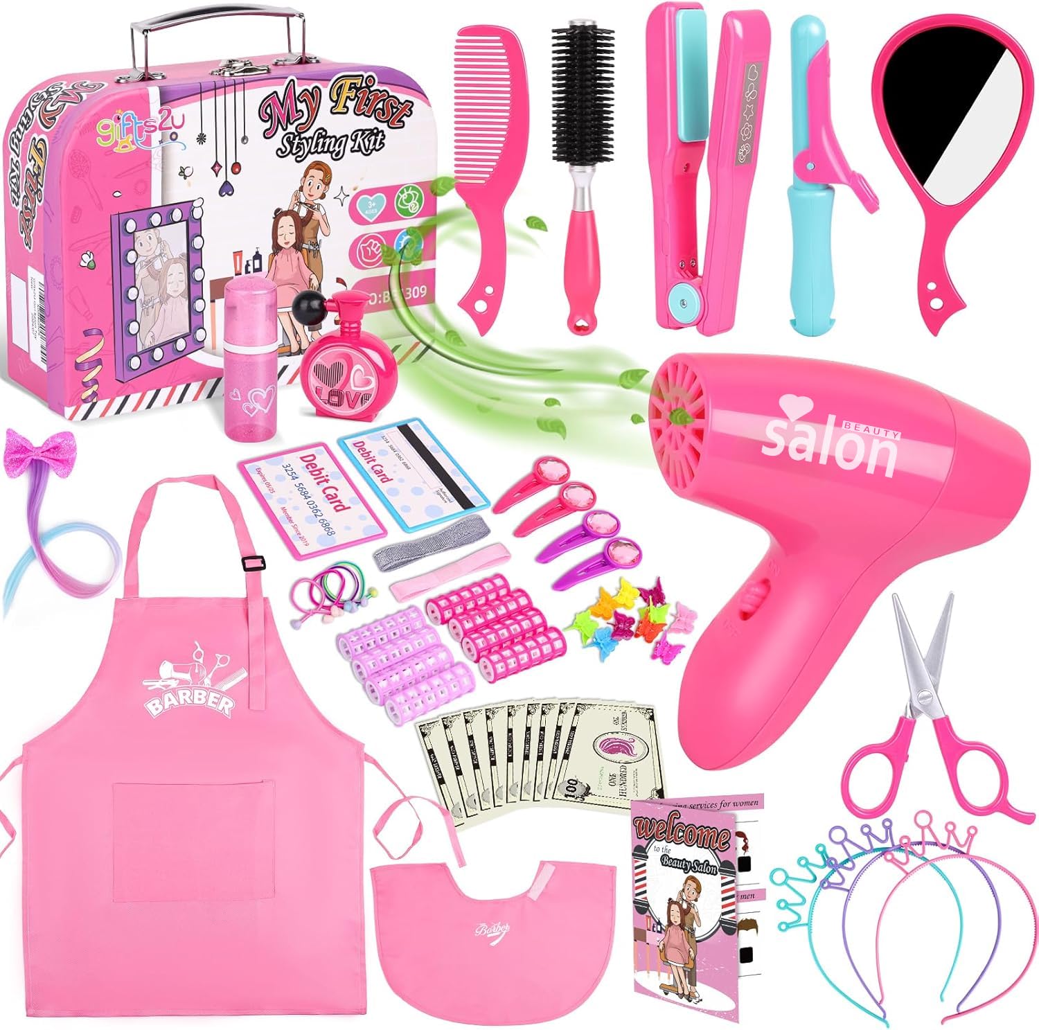 Amazon.com: Gifts2U Hair Salon Toys for Girls, Girl Beauty Salon