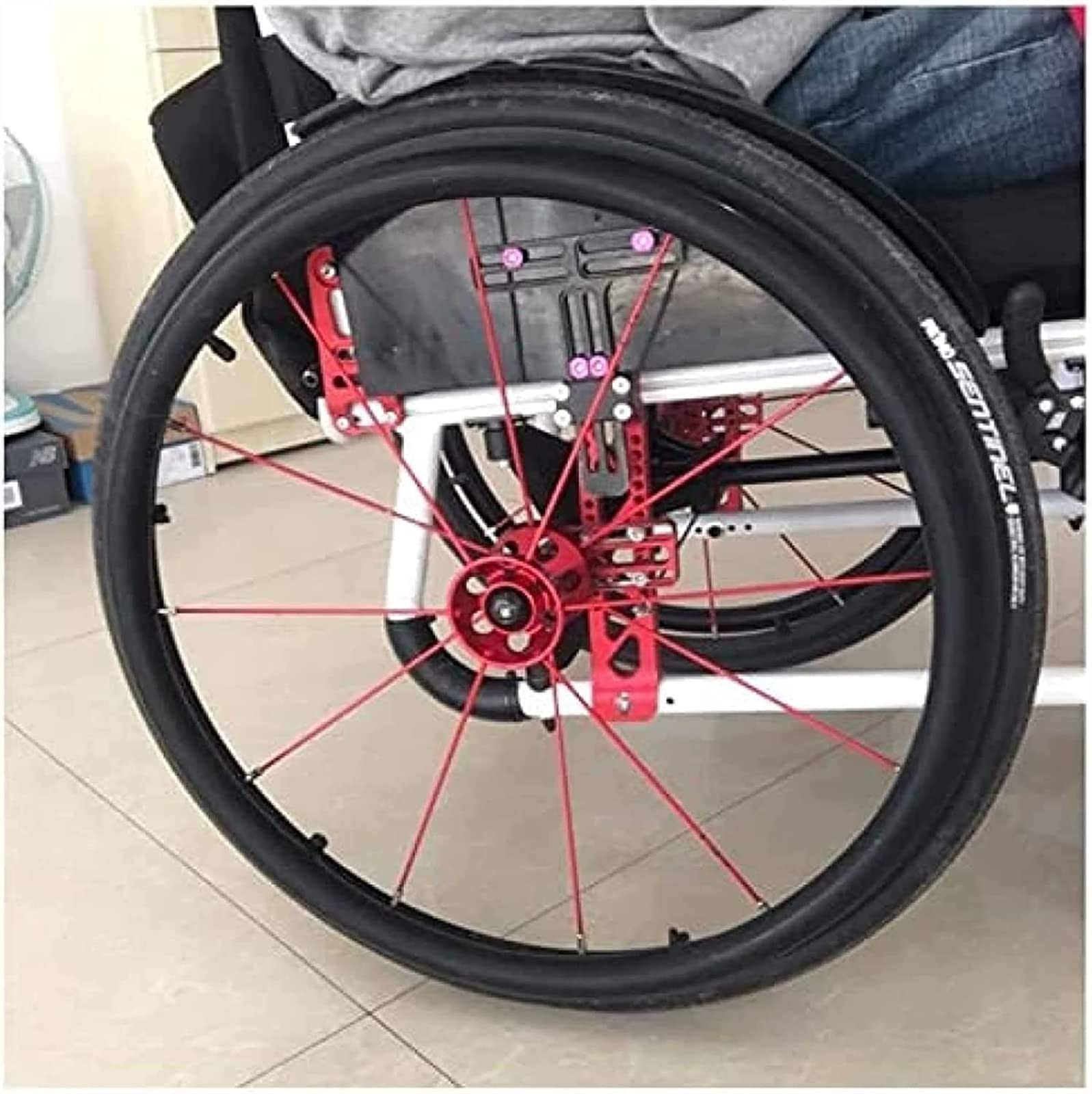 Funda para Silla de Ruedas Accesorios para sillas de Ruedas, Cubiertas para Llantas de Empuje para sillas de Ruedas, 1 par, Antideslizante, Resistente al Desgaste, Cubierta Protectora para Anillo de