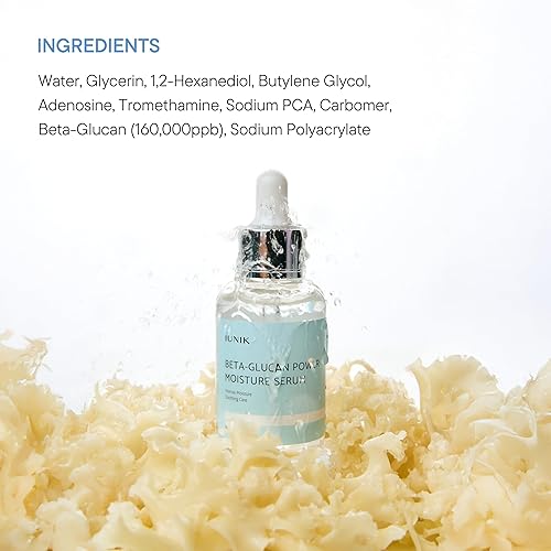 Miniatura 8 de IUNIK Beta-Glucan Power Deep Moisture Vegan Suum 400000 ppm Beta Glucan Intensa Hidratación de hongos Extractos de levadura de hongos de hidratación