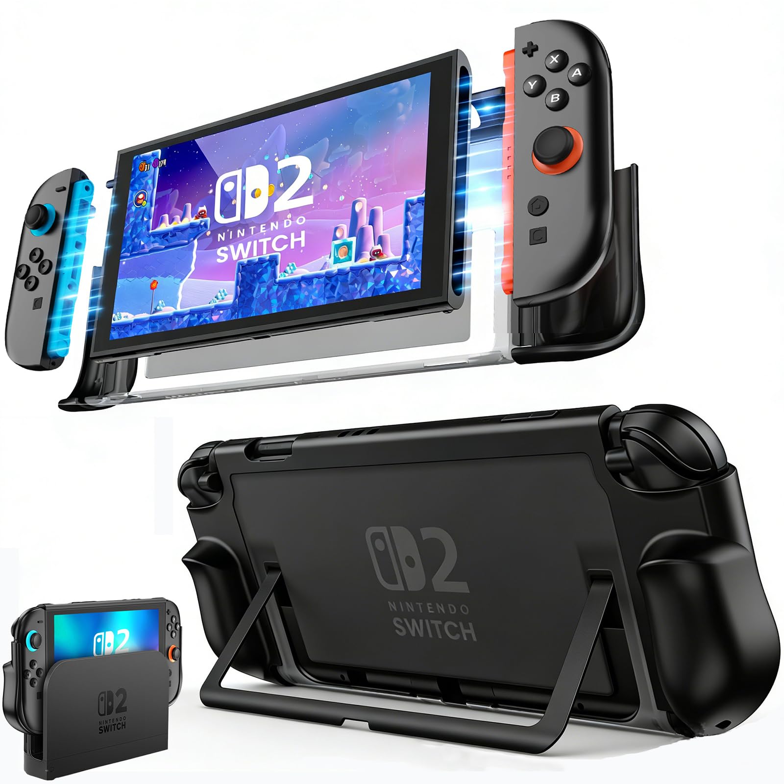 Amazon.com: FIWWAT Dockable Protective Case for Nintendo Switch 2