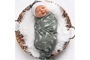 Adorable Dinosaur Receiving Blanket Set for Baby Boys