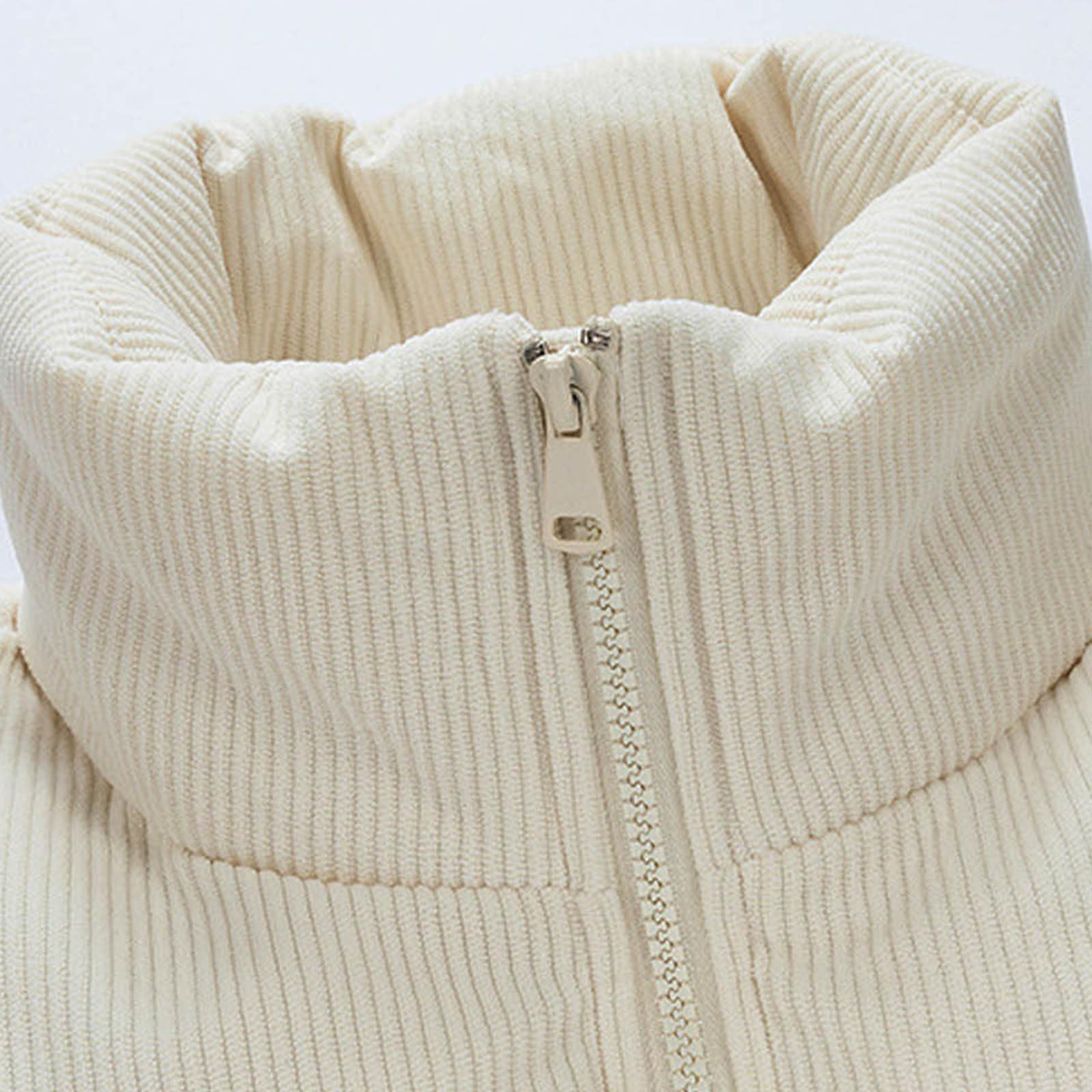 Doudoune Homme sans Capuche Veste Matelassée Blouson Chaud, Doudoune avec Capuche Mi-Long Quilting Manteau Puffer Homme Remplissage Thermiques Légèrement Imperméable Au Quotidien Extérieur
