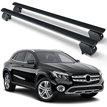 Heavy Duty 300 LBS Roof Rack Cross Bars Compatible with 2014-2025 Mercedes Benz GLA with Side Rails, Adjustable & Lockable Rooftop Top Luggage Crossbars Cargo Carrier SUV