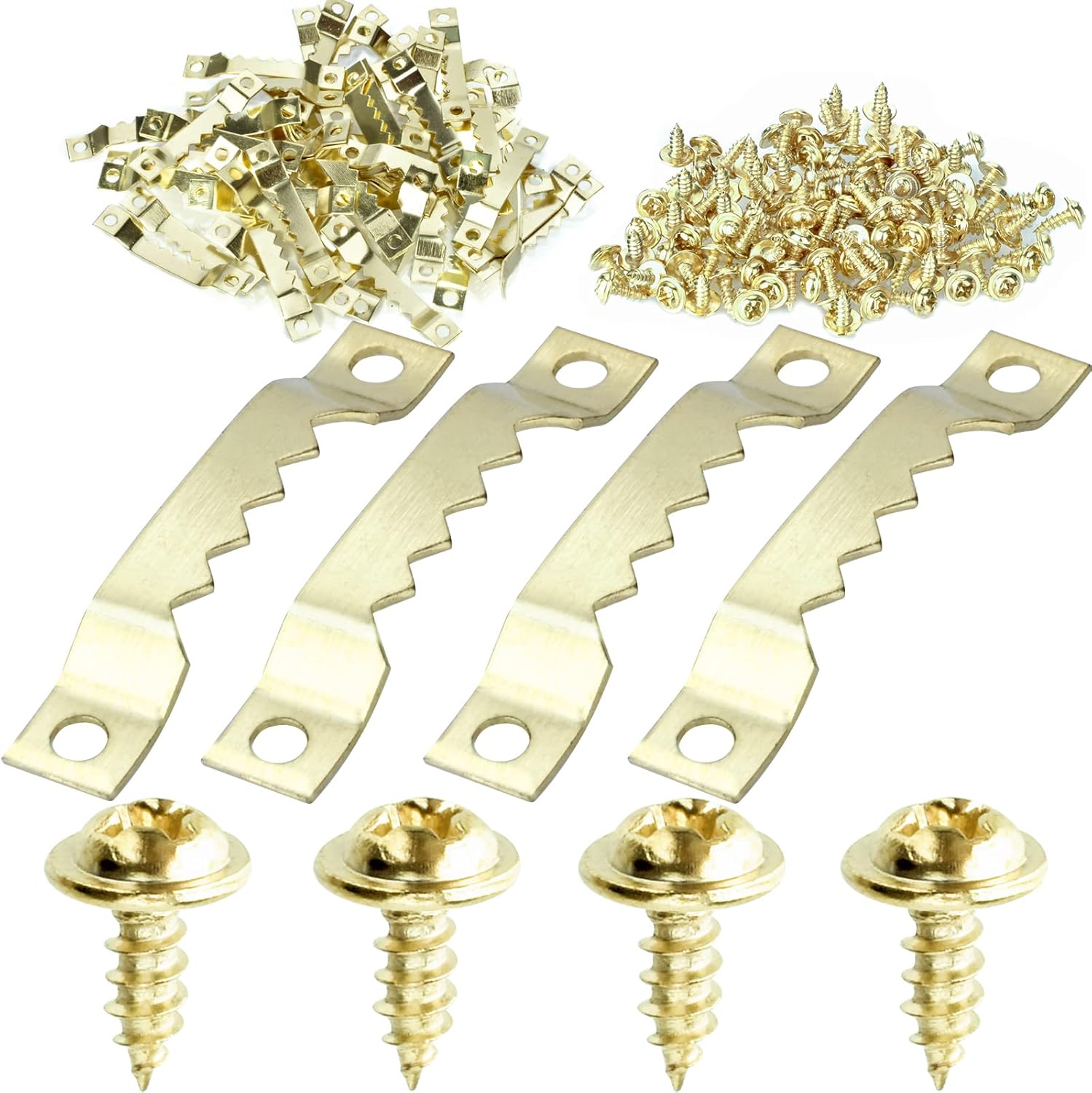 AccEncyc Small Saw Tooth Picture Hangers 50 Pack Sawtooth Hangers with