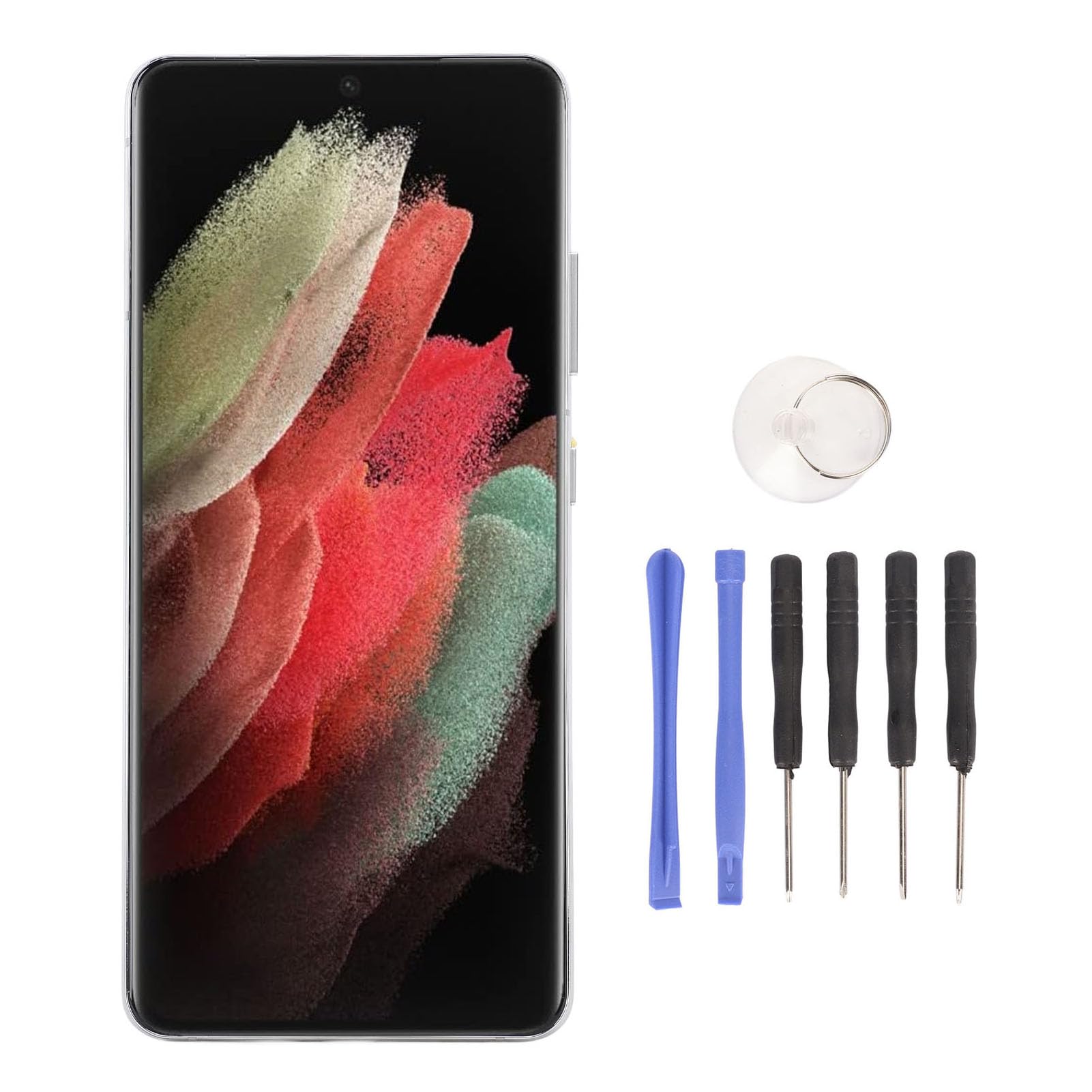 Goshyda LCD Dotykowy Wyświetlacz Digitizer Zespół dla S21 Ultra 5G G998B