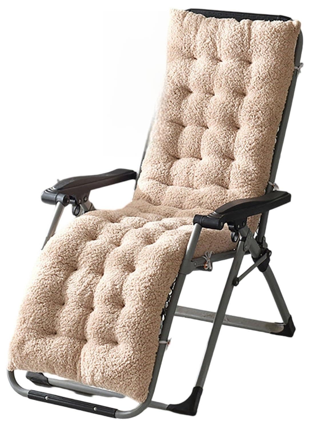 Cojín para Tumbona Grueso 130x50/160x50cm Jardín Cojines para Silla Mecedora Suave Cómodo con Respaldo Colchoneta Tumbona para Jardín, Piscina, Playa, Terraza y Balcón(Color2,160x50x10cm)