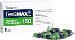 FeraMAX Pd 150 Supplément Iron - Une fois par jour, supplément de fer à haute dose No.1 pour traiter l'anémie du déficit en fer - 150mg de fer élémentaire par gélule, 30 Capsules