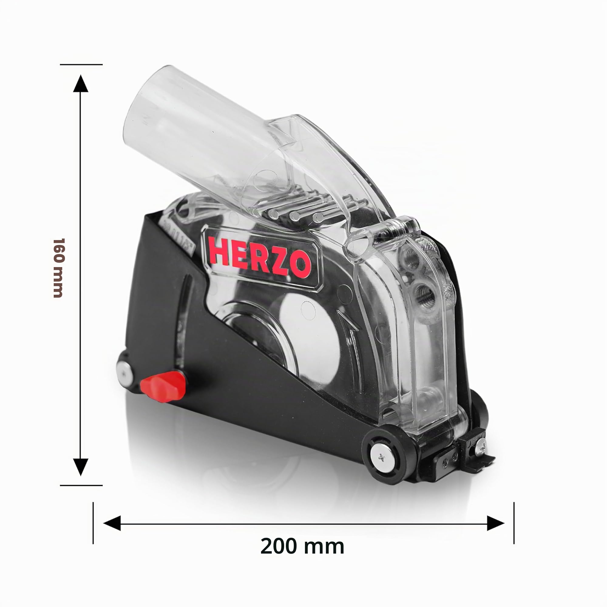 HERZO Capot de protection Avec Meuleuse Angulaire 115mm/125 mm rail de guidage
