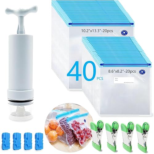 MOMODA Sous Vide Cooking Bags Set of 40