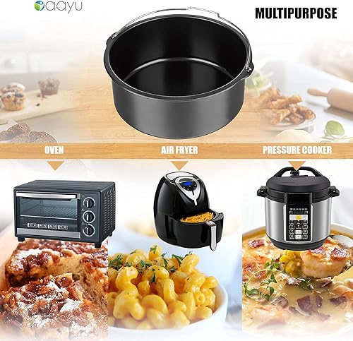 Miniatura 5 de Bandeja para hornear para ollas a presión freidoras de aire y hornos - Para ollas a presión de 3 cuartos de galón a 5 cuartos de galón y freidora de