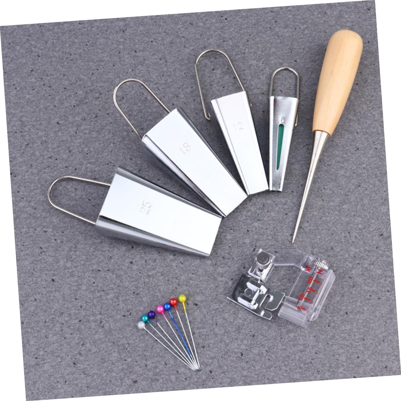 NUOBESTY 3sets Fabric Binding Tape Maker Bias Tape Makers for Sewing and Quilting for Home Decor and Craft Projects