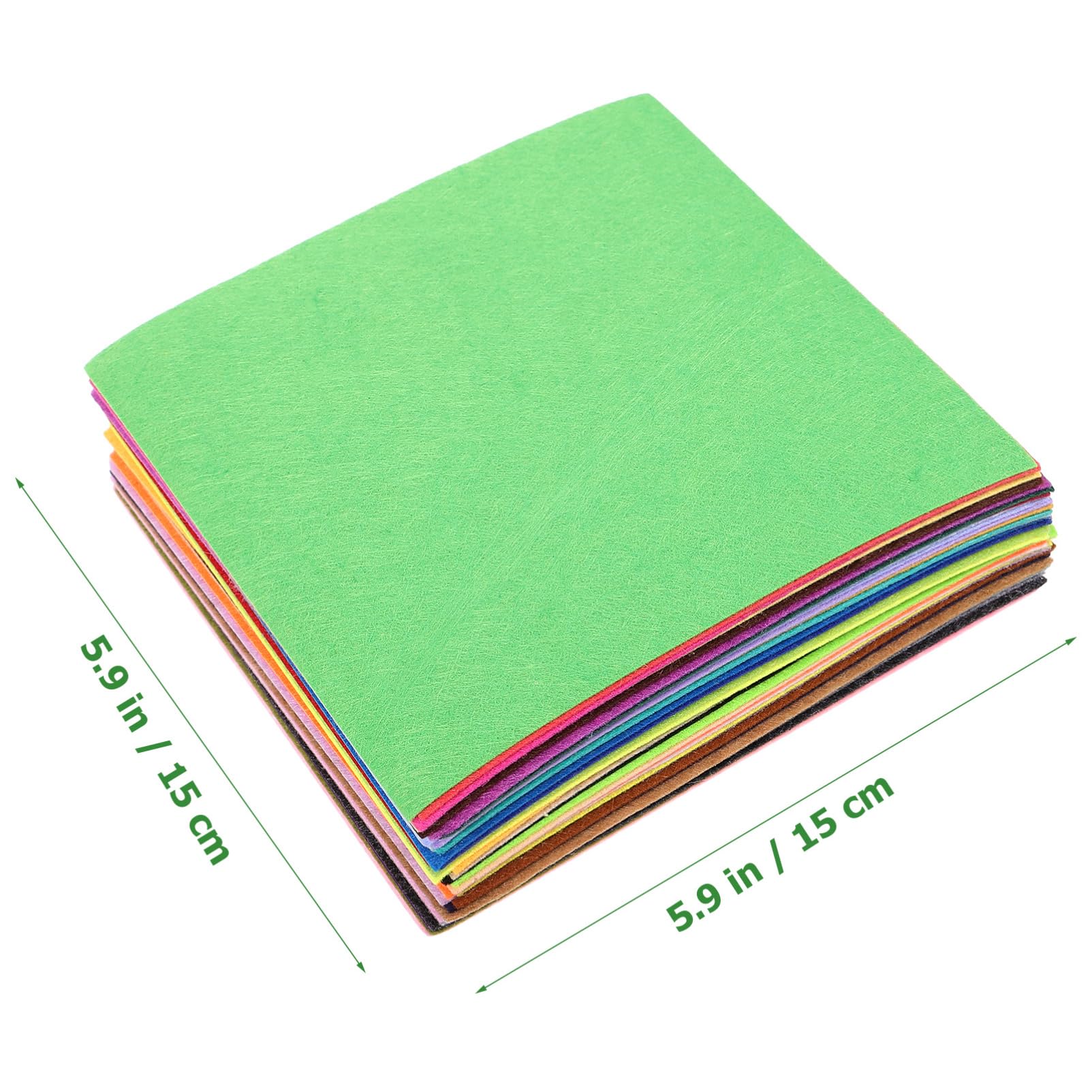 Operitacx 200blätter DIY Filzstoff Bunte Bastelplatten Für Nähprojekte Kreatives Handwerk Patchwork Und Floristik Für Kindergarten Und Bastelunterricht