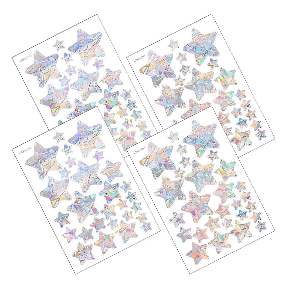PRETYZOOM 10juegos Pegatinas Adhesivas De Estrellas Para Ventanas Decorativas y Anticolisión De Para Captar Luz Solar y Proteger Aves Para Hogar y Oficina