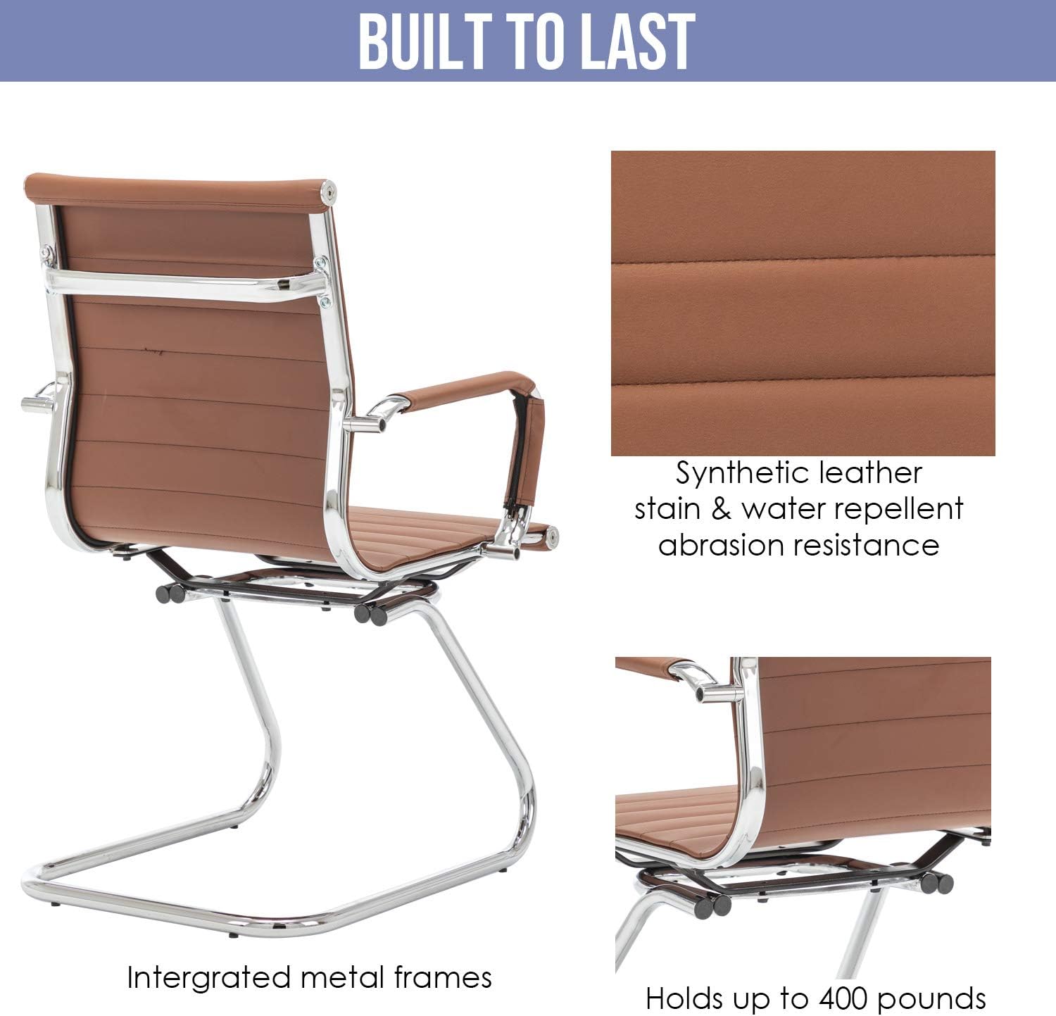 Buy Wahson Heavy Duty Leather Office Guest Chair Mid Back Sled Reception Conference Room Chairs Buy Wahson Heavy Duty Leather Office Guest Chair Mid Back Sled Reception Conference Room Chairs
