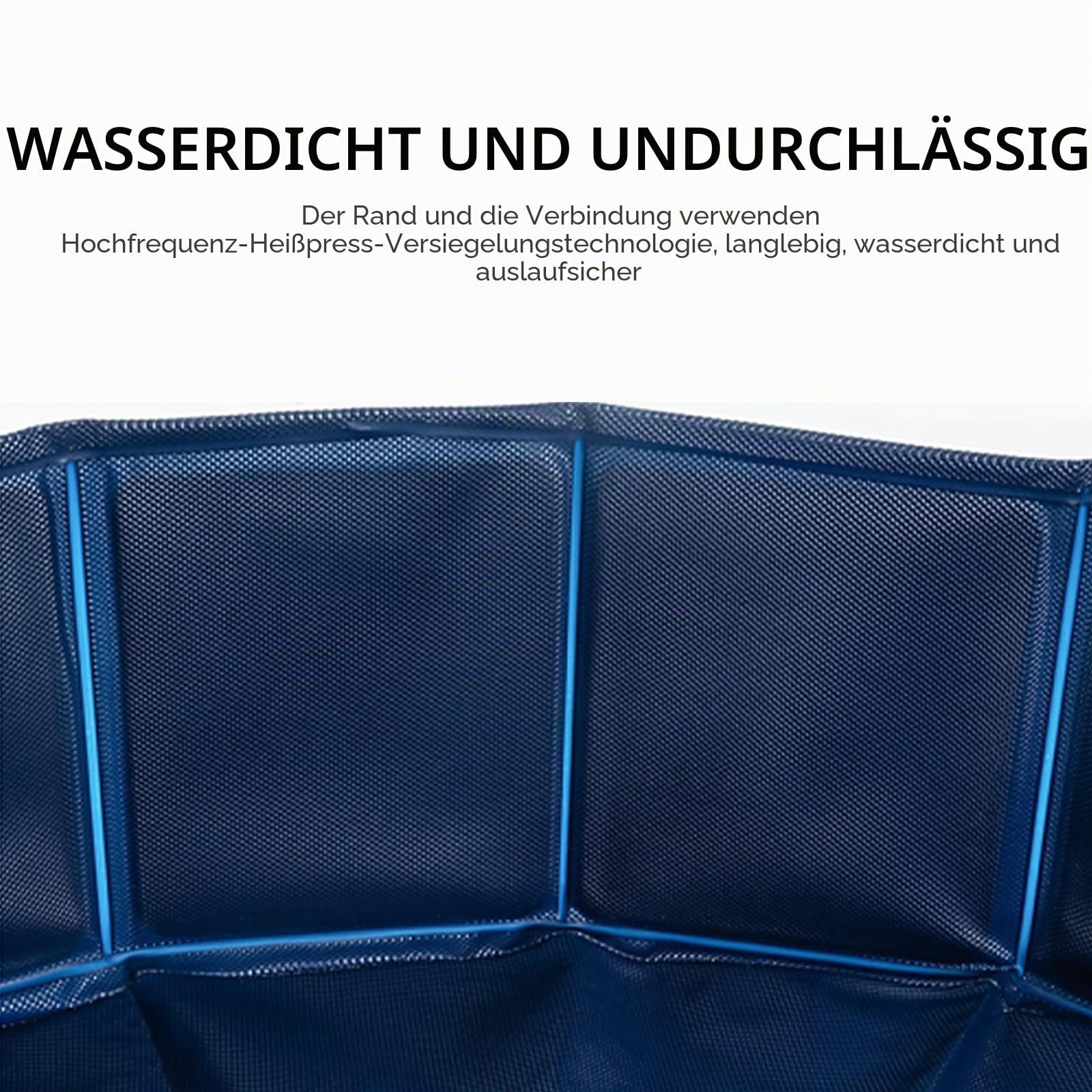 Jsdoin Faltbarer Hundepool, Tragbarer Hundeplanschbecken, Haustier-Kinderbad, Schwimmbad, Rutschfester PVC-Kinderpool für Kinder, Terrasse, Badezimmer (80 * 20CM)
