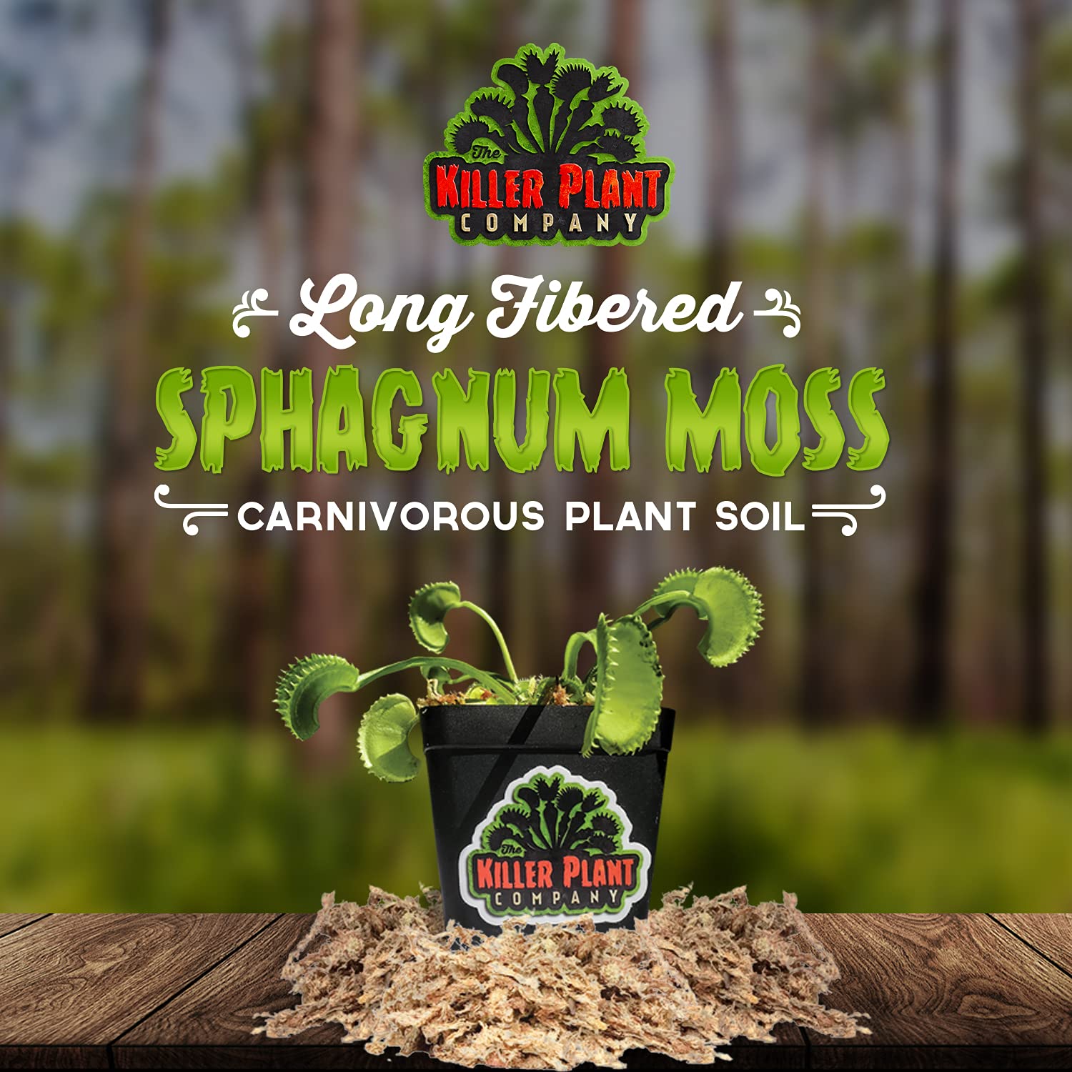 Carnivorous Plant Soil Long Fibered Sphagnum Moss 2 Quarts New
