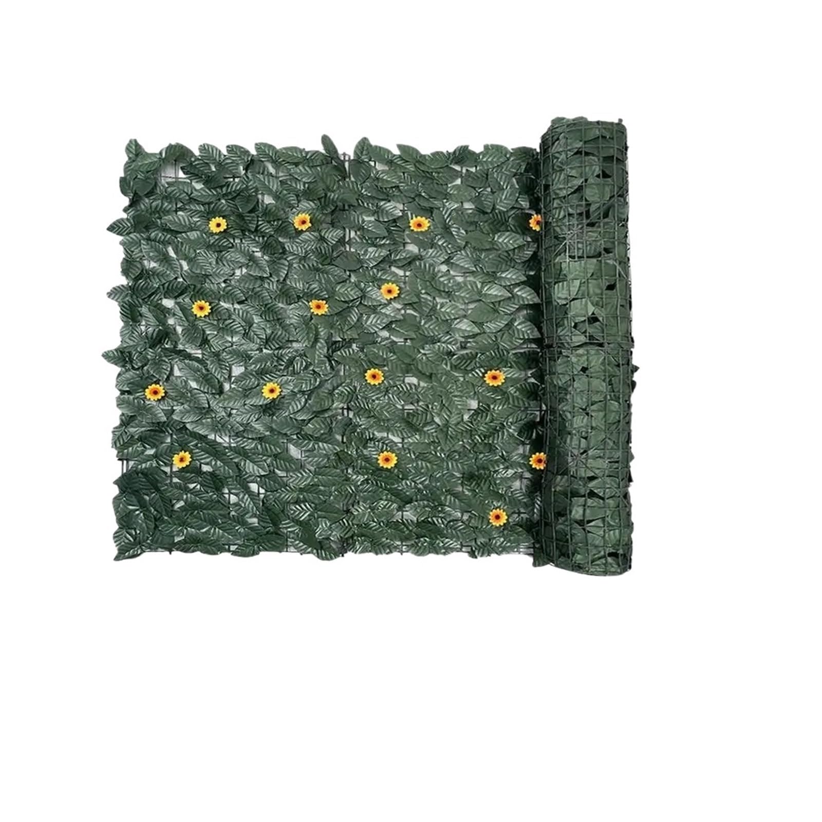 Artificial Leaf Privacy Fence Roll Wall Landscaping Expand Wood Trellis Screen Hedge for Outdoor Garden Backyard Balcony(1x3.0m)