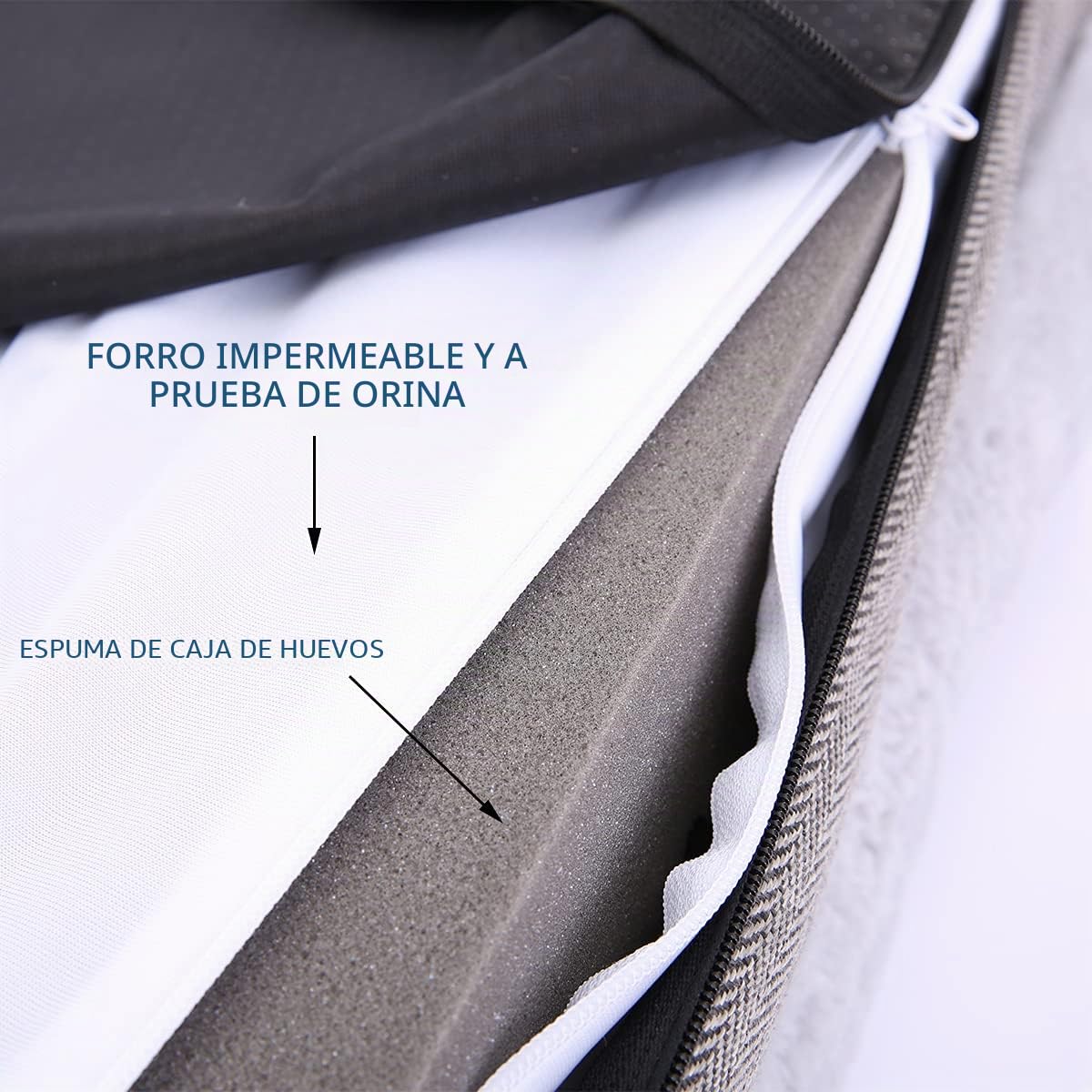 Cama ortopédica para Perros Grandes y Perros medianos, sofá Cama para Perros con Forro Impermeable y Funda extraíble Lavable, Cama para Cachorros, Cama para Mascotas