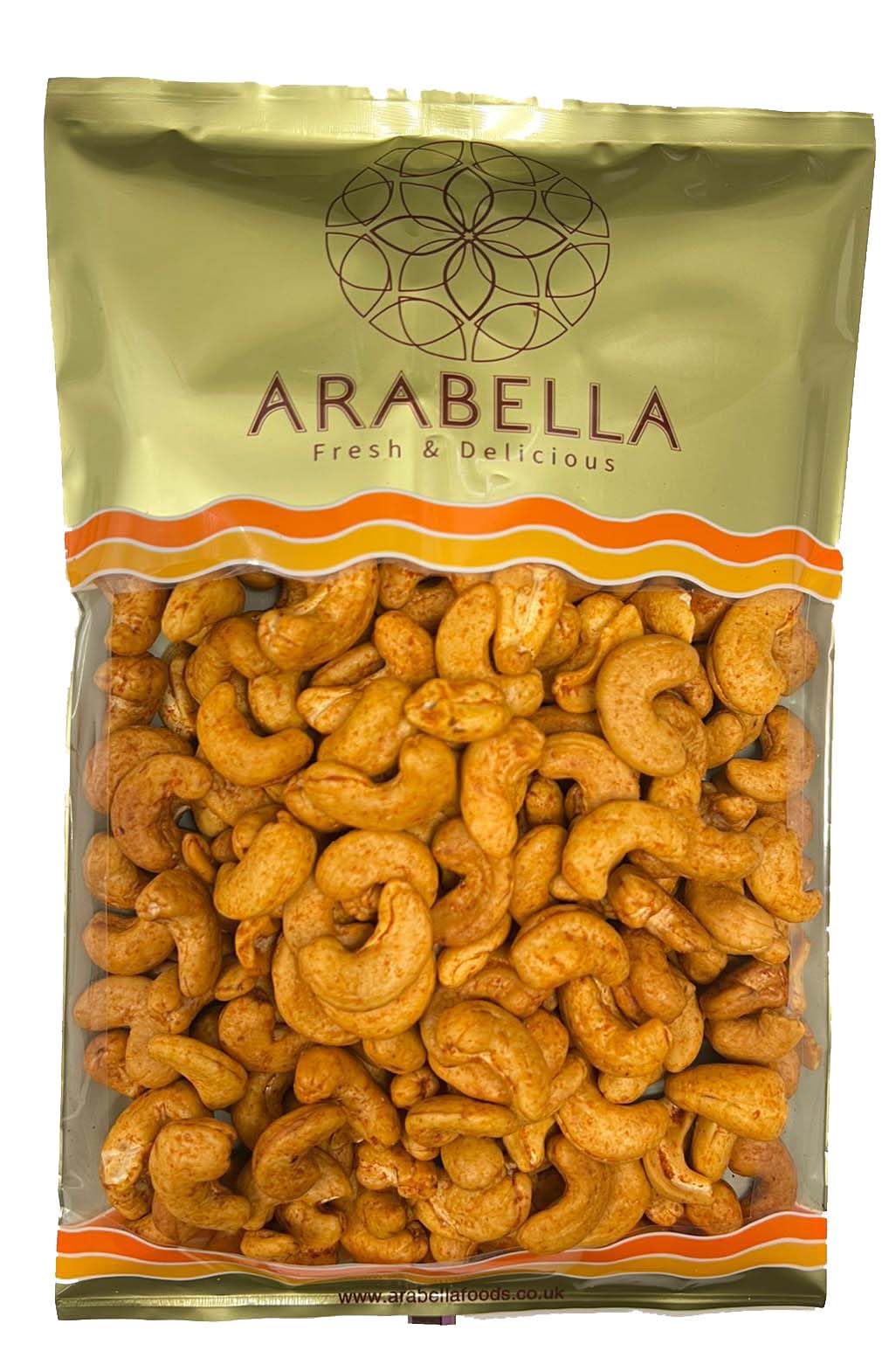 Smoked Cashew Nuts 450g – Dry Roasted with No Added Oil – Large Whole Cashews – Vegan Snack