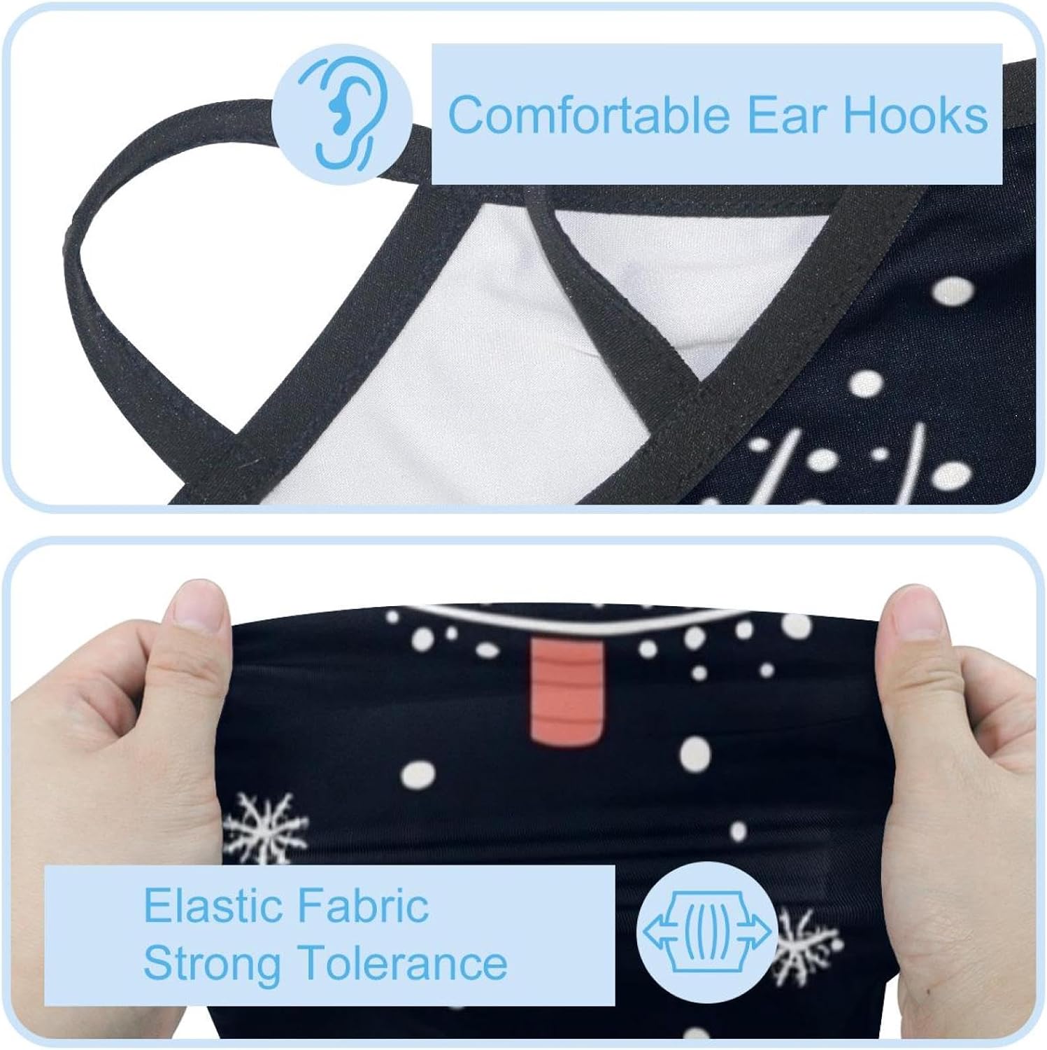4 Pack Axolotl Neck Gaiter Face Scarf Cover Sun Protection Balaclava Cloth Bandanas with Ear Loops