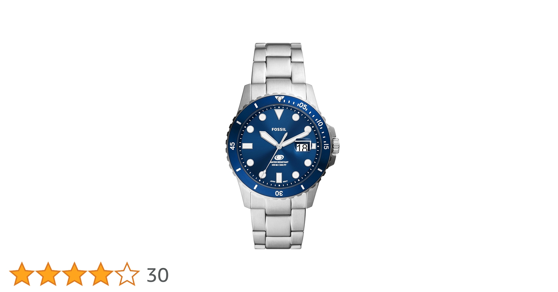 FOSSIL blue BQ9162 シルバー腕時計 71jO-QkB0TL.jpg_BO30,255,255,