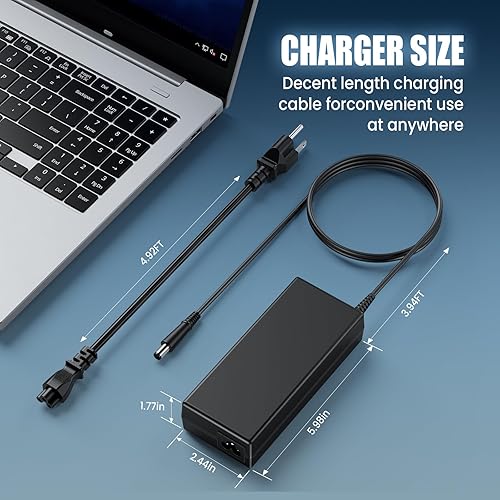 Miniatura 3 de VUOHOEG Cargador para portátil de 135 W compatible con HP 391174-001 384023 481420-001 DC7800 DC7900 Compaq Elite 8000 8200 8300 con tamaño de