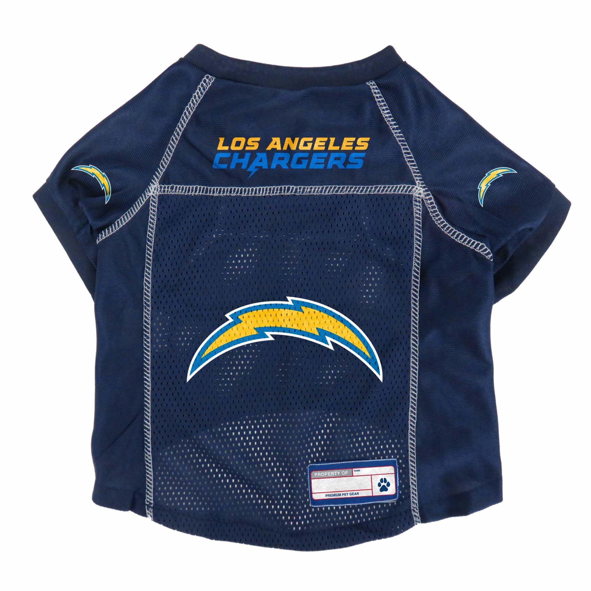 Littlearth NFL Los Angeles Chargers Basic Pet Jersey, Team Color, Small