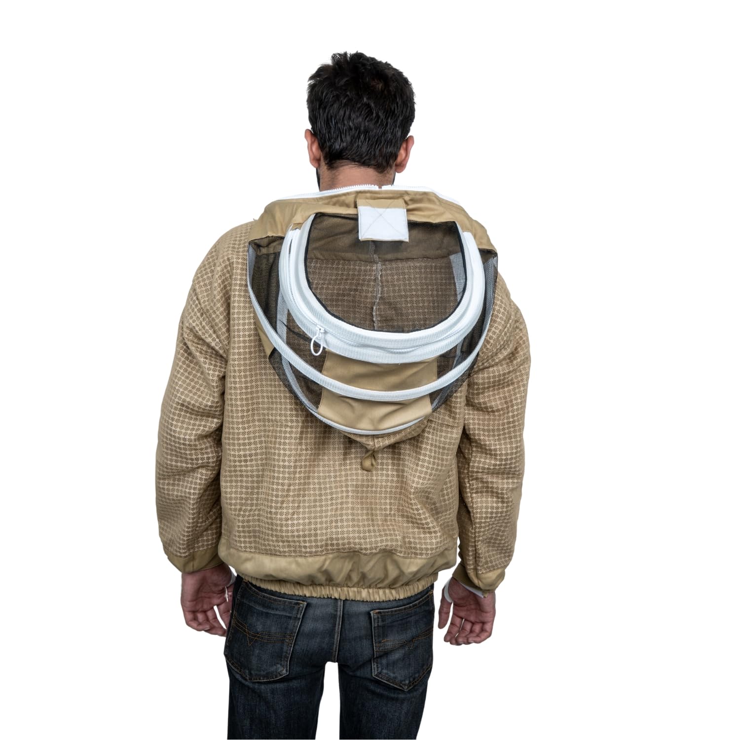 Veste Apiculteur Professionnelle Apiculture 3 Couches Ultra Ventilee avec Voile Fantaisie et Chapeau Protection Apicole Respirante Anti Piqures Confortable Legere